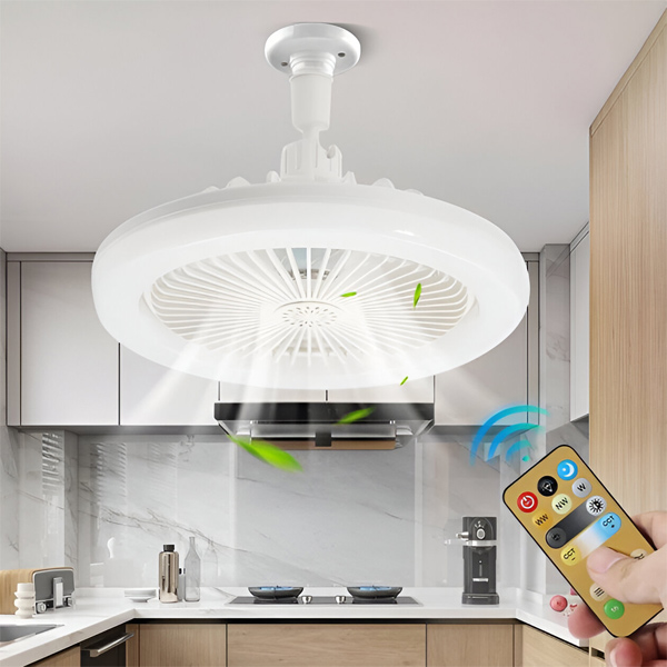 Sokliga laeventilaator LED-tule ja kaugjuhtimispuldiga | FANGLO