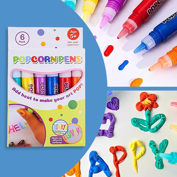 Maagilised Puffy 3D markerid - Komplekt 6 | PUFFPENS