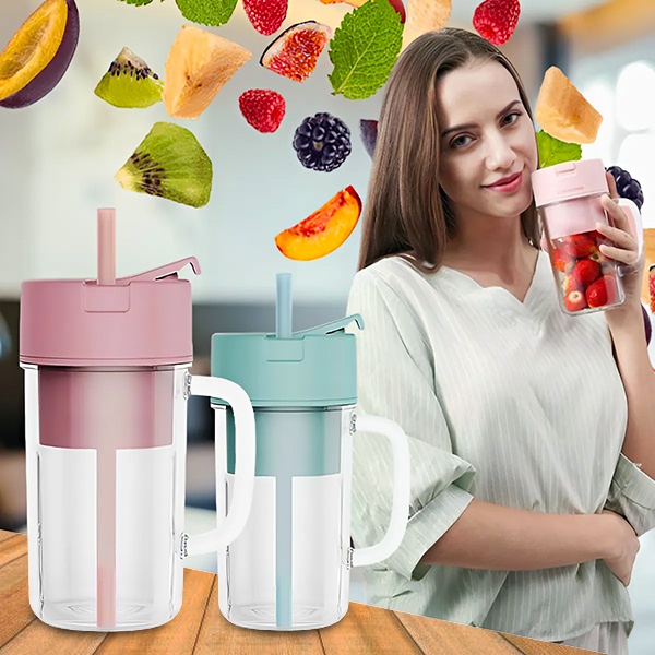 Kaasaskantav juhtmevaba blender kõrrega | BLENDZY