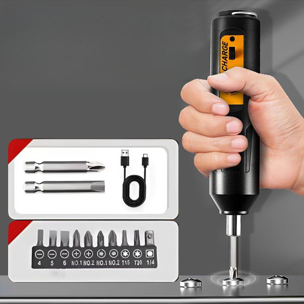 Mini elektriline kruvikeeraja - 12 otsikut, 1 h USB laadimine | SCREWZI