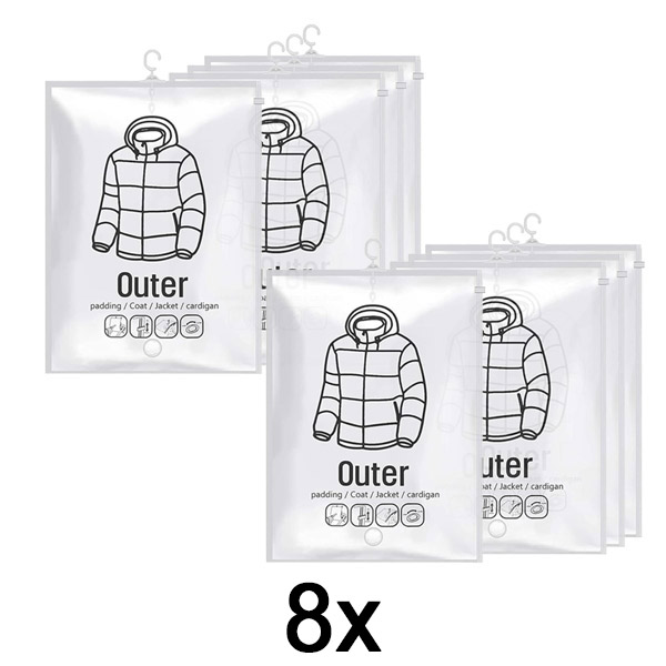 2x Rippuvad vaakumkottid hoiustamiseks – (4 tk) | VACUHANG