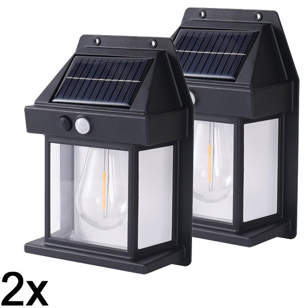 2x Päikeseenergial töötav välisvalgusti – juhtmeid pole vaja | FLUXLAMP