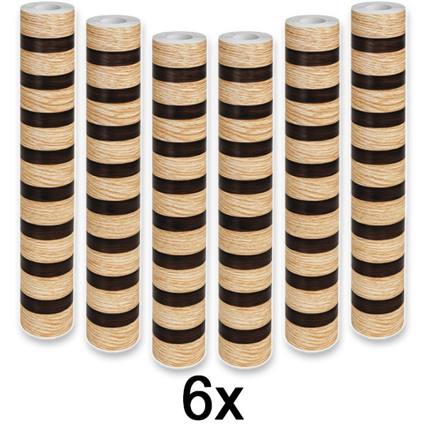 6x Isekleepuv puiduefektiga seinapaneel | LINEWALL