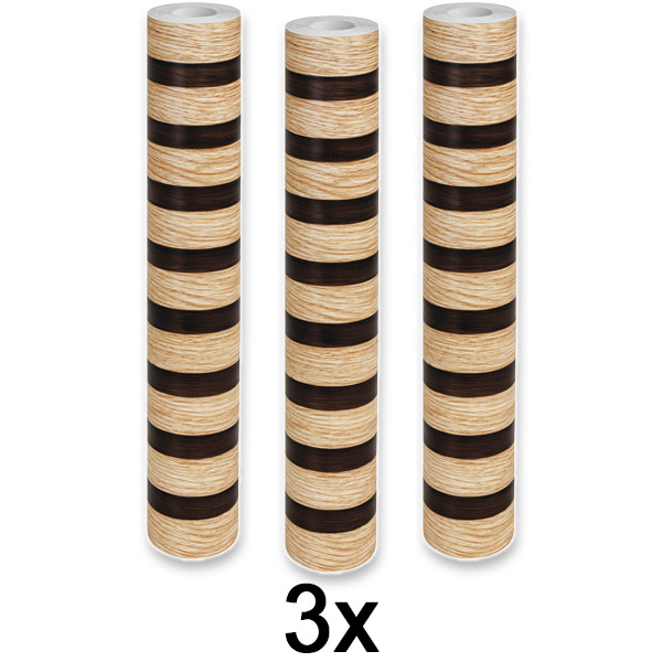 3x Isekleepuv puiduefektiga seinapaneel | LINEWALL