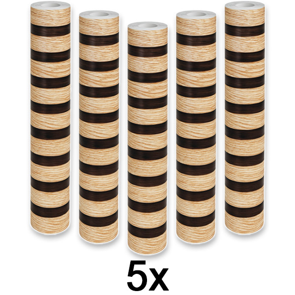 5x Isekleepuv puiduefektiga seinapaneel | LINEWALL