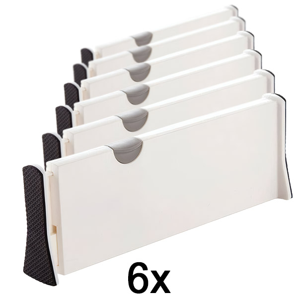 6x Reguleeritav sahtli- ja riiulijagaja | DIVISERINO