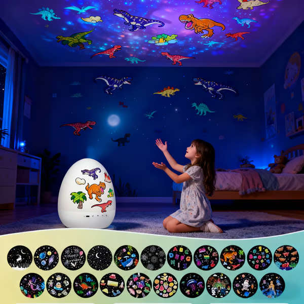 Maagiline öölamp ja meloodiaprojektor | DINODREAM
